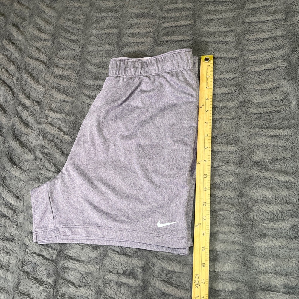 Nike Womens Dri-FIT Heathered Purple Athletic Training Shorts Size Large AN868 - Picture 7 of 8